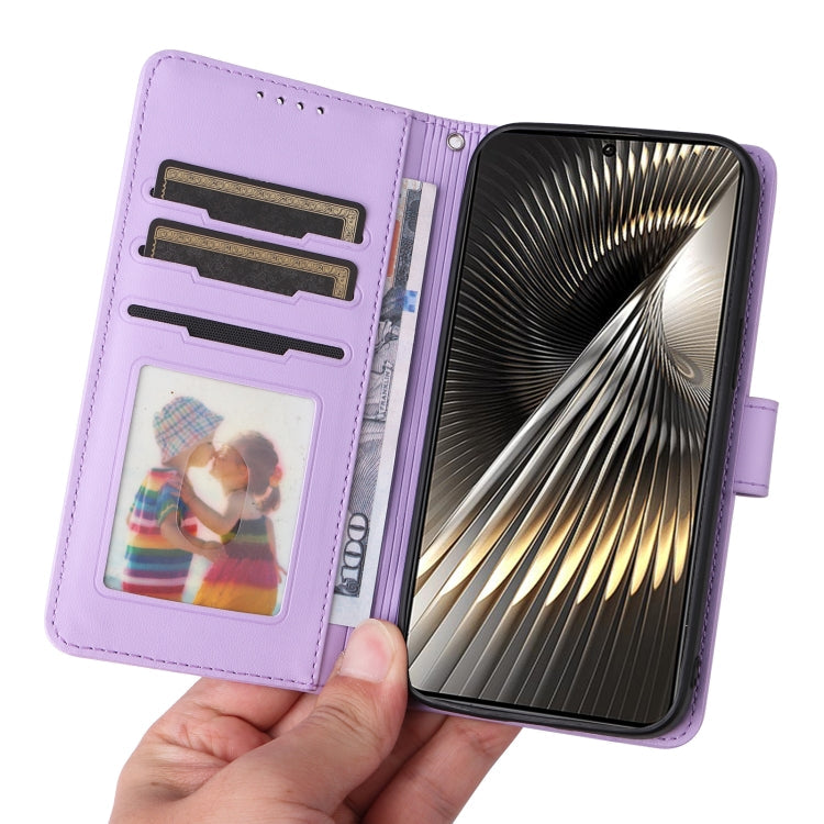For Xiaomi POCO F6 BETOPNICE BN-005 2 in 1 Detachable Imitate Genuine Leather Phone Case(Light Purple)