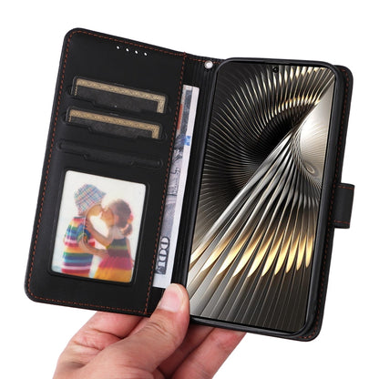 Pour Xiaomi POCO F6 BETOPNICE BN-005 Étui de Téléphone 2 en 1 Détachable en Simili Cuir Véritable (Noir)
