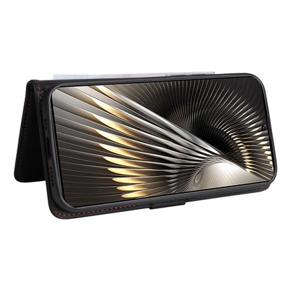 Pour Xiaomi POCO F6 BETOPNICE BN-005 Étui de Téléphone 2 en 1 Détachable en Simili Cuir Véritable (Noir)