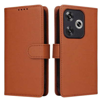 For Xiaomi POCO F6 BETOPNICE BN-005 2 in 1 Detachable Imitate Genuine Leather Phone Case(Brown)