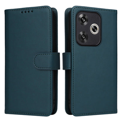 Pour Xiaomi POCO F6 BETOPNICE BN-005 Étui de Téléphone 2 en 1 Détachable en Faux Cuir Véritable (Bleu)