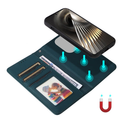 Pour Xiaomi POCO F6 BETOPNICE BN-005 Étui de Téléphone 2 en 1 Détachable en Faux Cuir Véritable (Bleu)