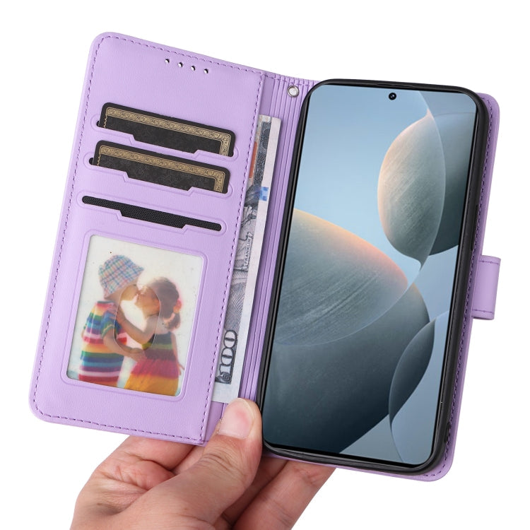 For Xiaomi POCO F6 Pro BETOPNICE BN-005 2 in 1 Detachable Imitate Genuine Leather Phone Case(Light Purple)