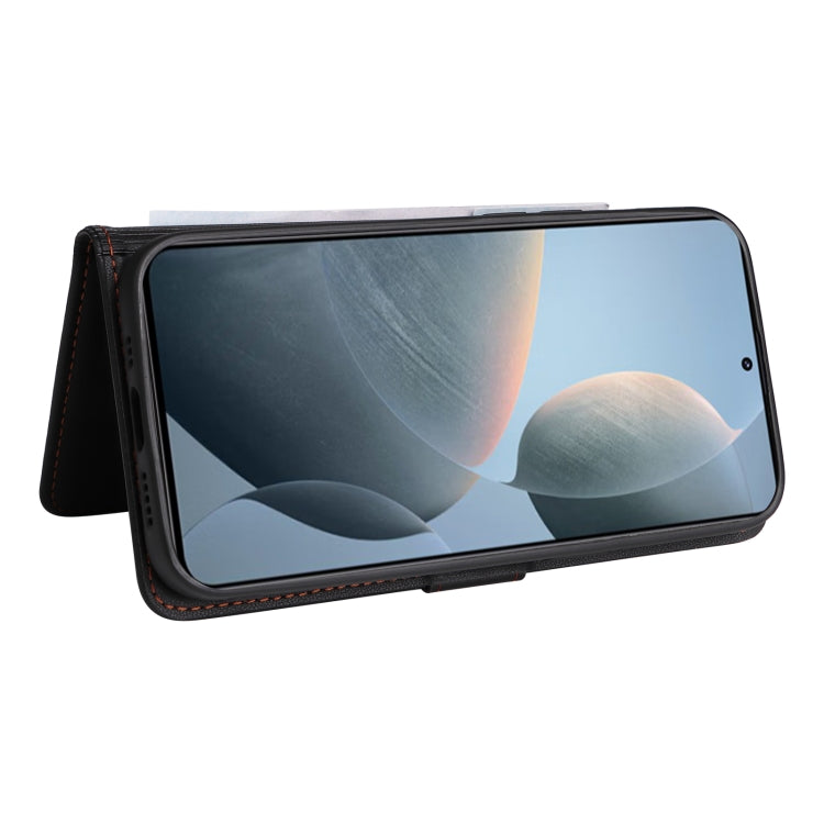 For Xiaomi POCO F6 Pro BETOPNICE BN-005 2 in 1 Detachable Imitate Genuine Leather Phone Case(Black)