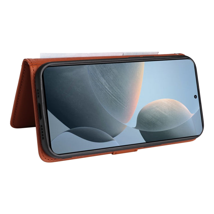 For Xiaomi POCO F6 Pro BETOPNICE BN-005 2 in 1 Detachable Imitate Genuine Leather Phone Case(Brown)