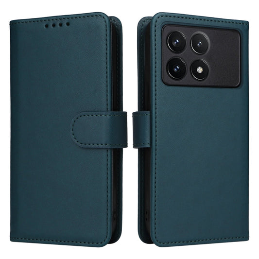 For Xiaomi POCO F6 Pro BETOPNICE BN-005 2 in 1 Detachable Imitate Genuine Leather Phone Case(Blue)