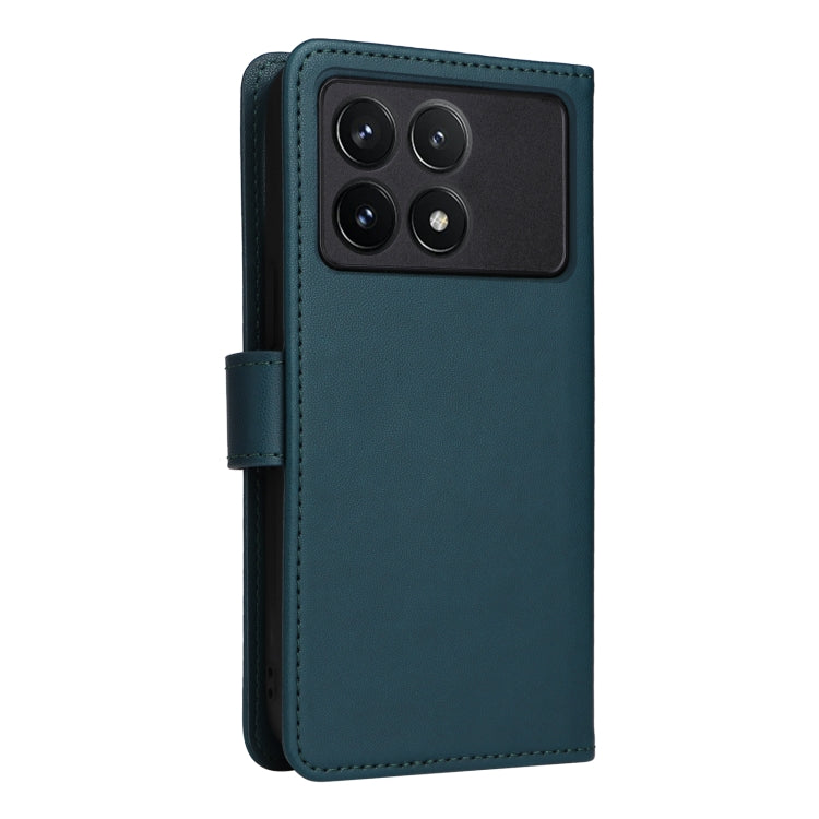 Pour Xiaomi POCO F6 Pro BETOPNICE BN-005 2 en 1 Étui de téléphone détachable en similicuir véritable (Bleu)