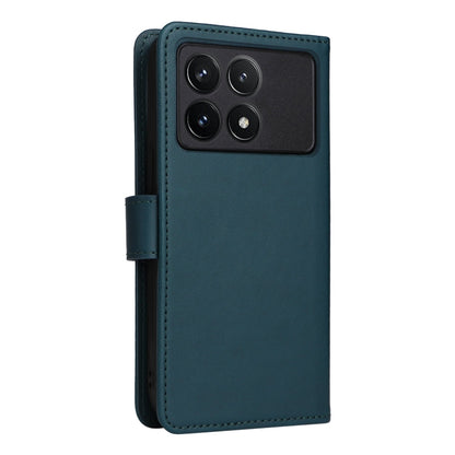 Pour Xiaomi POCO F6 Pro BETOPNICE BN-005 2 en 1 Étui de téléphone détachable en similicuir véritable (Bleu)