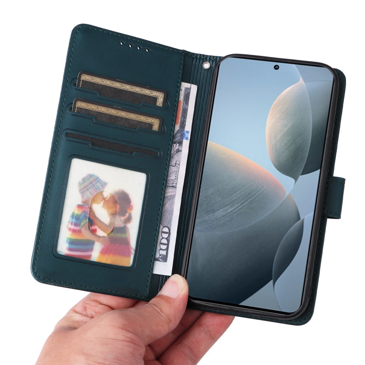 Pour Xiaomi POCO F6 Pro BETOPNICE BN-005 2 en 1 Étui de téléphone détachable en similicuir véritable (Bleu)