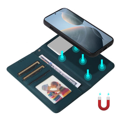 Pour Xiaomi POCO F6 Pro BETOPNICE BN-005 2 en 1 Étui de téléphone détachable en similicuir véritable (Bleu)