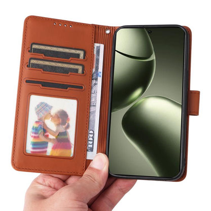 For Xiaomi 14T BETOPNICE BN-005 2 in 1 Detachable Imitate Genuine Leather Phone Case(Brown)