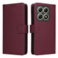 For Xiaomi 14T BETOPNICE BN-005 2 in 1 Detachable Imitate Genuine Leather Phone Case(Wine Red)
