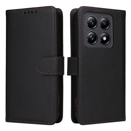 For Xiaomi 14T Pro BETOPNICE BN-005 2 in 1 Detachable Imitate Genuine Leather Phone Case(Black)