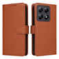 For Xiaomi 14T Pro BETOPNICE BN-005 2 in 1 Detachable Imitate Genuine Leather Phone Case(Brown)