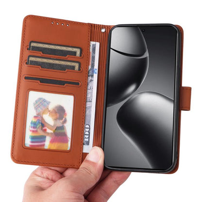 For Xiaomi 14T Pro BETOPNICE BN-005 2 in 1 Detachable Imitate Genuine Leather Phone Case(Brown)