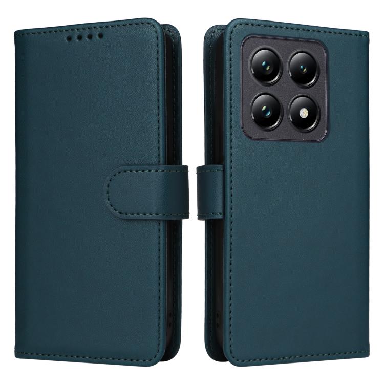 Pour Xiaomi 14T Pro BETOPNICE BN-005 Étui de téléphone détachable 2 en 1 en cuir véritable (Bleu)
