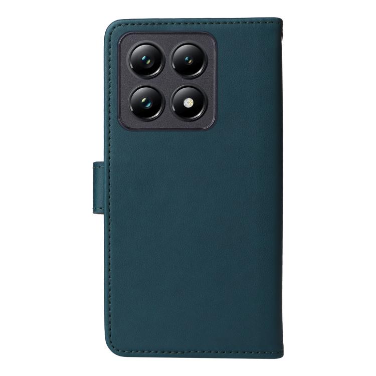 Pour Xiaomi 14T Pro BETOPNICE BN-005 Étui de téléphone détachable 2 en 1 en cuir véritable (Bleu)