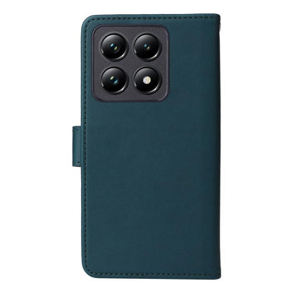 Pour Xiaomi 14T Pro BETOPNICE BN-005 Étui de téléphone détachable 2 en 1 en cuir véritable (Bleu)
