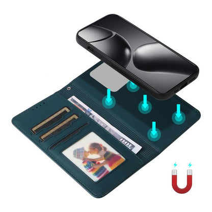 Pour Xiaomi 14T Pro BETOPNICE BN-005 Étui de téléphone détachable 2 en 1 en cuir véritable (Bleu)
