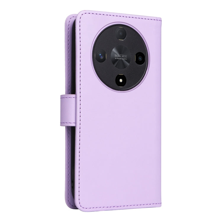 For Honor X9b BETOPNICE BN-005 2 in 1 Detachable Imitate Genuine Leather Phone Case(Light Purple)