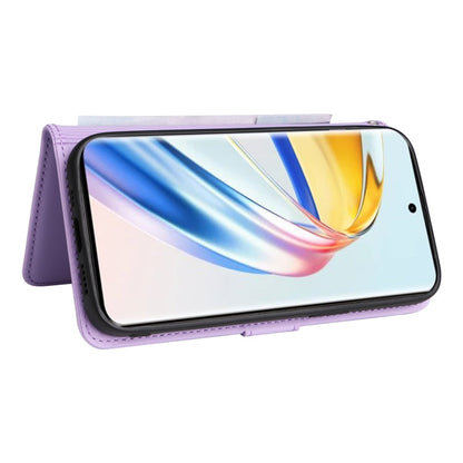 For Honor X9b BETOPNICE BN-005 2 in 1 Detachable Imitate Genuine Leather Phone Case(Light Purple)
