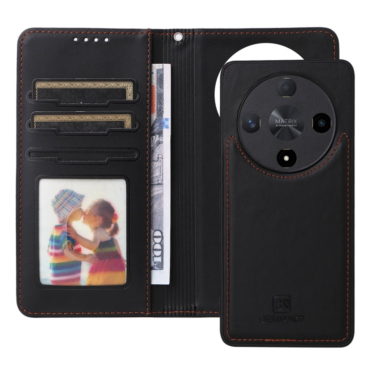For Honor X9b BETOPNICE BN-005 2 in 1 Detachable Imitate Genuine Leather Phone Case(Black)