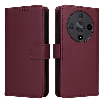 For Honor X9b BETOPNICE BN-005 2 in 1 Detachable Imitate Genuine Leather Phone Case(Wine Red)