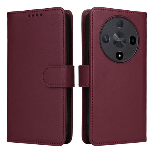 For Honor X9b BETOPNICE BN-005 2 in 1 Detachable Imitate Genuine Leather Phone Case(Wine Red)