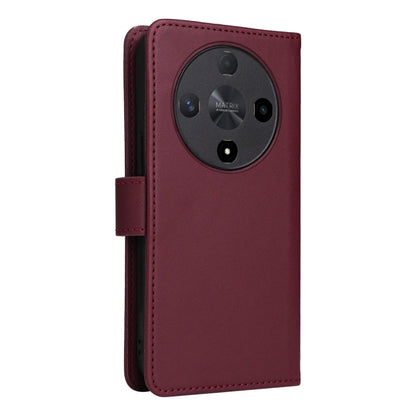 For Honor X9b BETOPNICE BN-005 2 in 1 Detachable Imitate Genuine Leather Phone Case(Wine Red)