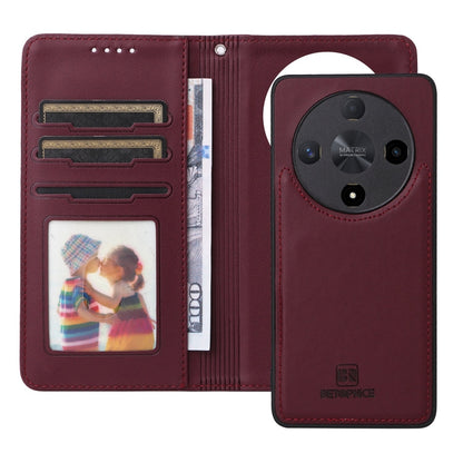 For Honor X9b BETOPNICE BN-005 2 in 1 Detachable Imitate Genuine Leather Phone Case(Wine Red)