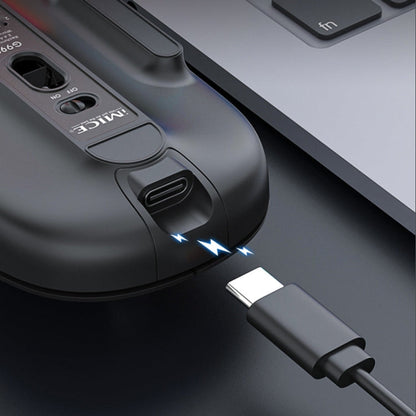 iMICE G901 Bluetooth Dual Mode 7-Button Silent Wireless Gaming Mouse(Black)