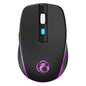 Souris Gamer sans fil silencieuse iMICE G903 Bluetooth double mode 6 touches (noir)