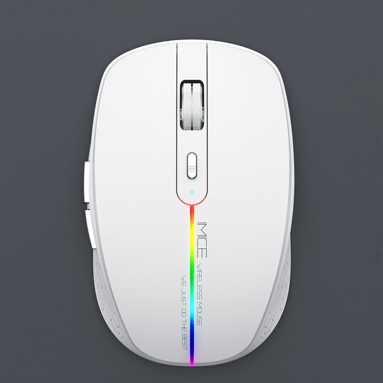 iMICE G904 Dual Mode 6-Key Silent Wireless Gaming Mouse(White)