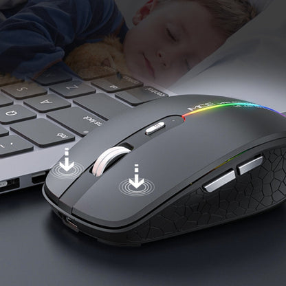 iMICE G904 Dual Mode 6-Key Silent Wireless Gaming Mouse(Black)