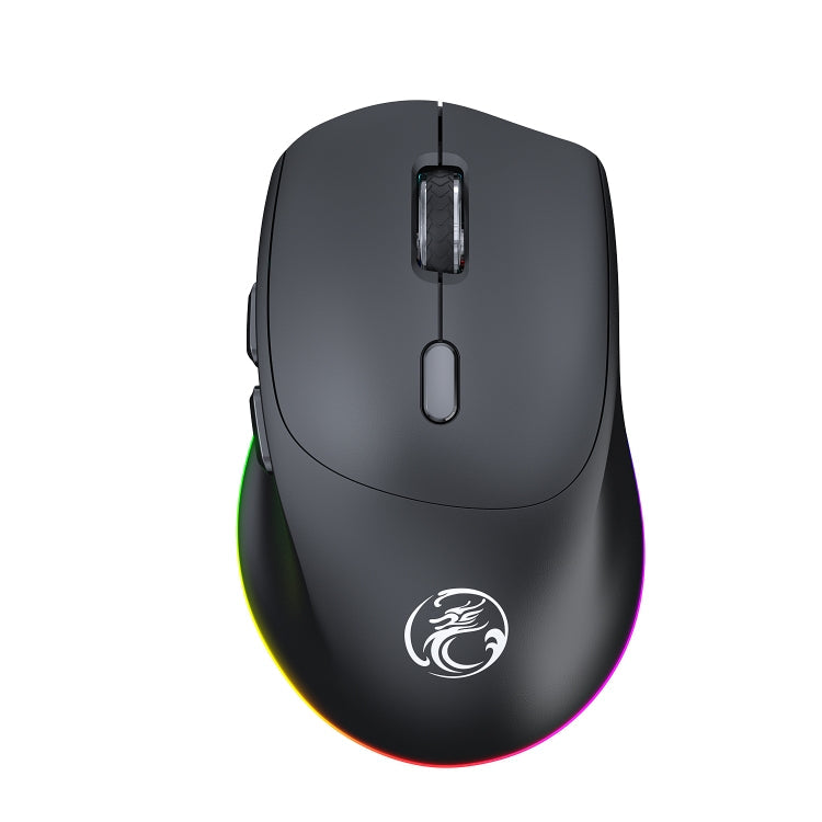 Souris Gaming sans fil silencieuse iMICE G905 Bluetooth double mode à 6 boutons (Noir)
