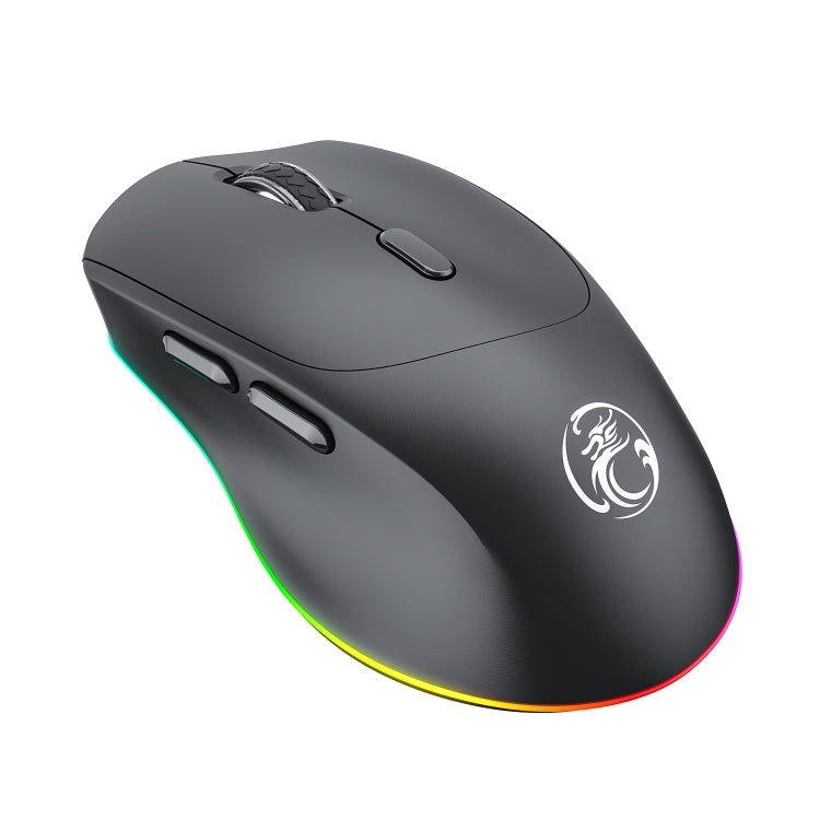 Souris Gaming sans fil silencieuse iMICE G905 Bluetooth double mode à 6 boutons (Noir)