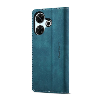 Pour Redmi 13 Étui multifonctionnel en cuir à rabat horizontal CaseMe 013 (Bleu)