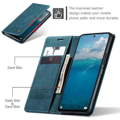 Pour Redmi 13 Étui multifonctionnel en cuir à rabat horizontal CaseMe 013 (Bleu)