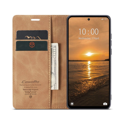 For Redmi 13 CaseMe 013 Multifunctional Horizontal Flip Leather Phone Case(Brown)