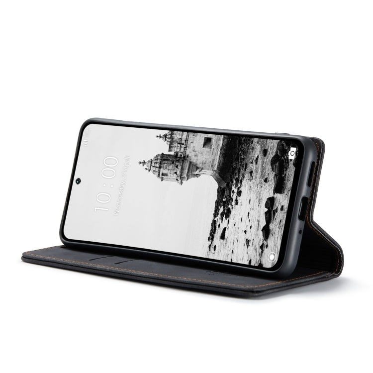 For Redmi 13 CaseMe 013 Multifunctional Horizontal Flip Leather Phone Case(Black)
