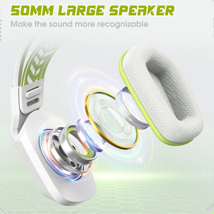 ONIKUMA X13 RGB Colorful Lighting Wired Gaming Headset with Microphone, Length:2.2m(White)