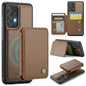 For Samsung Galaxy A52 5G / A52 4G JEEHOOD J05 Business Magnetic Style RFID Leather Phone Case(Brown)