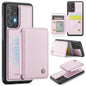 For Samsung Galaxy A52s 5G JEEHOOD J05 Business Magnetic Style RFID Leather Phone Case(Pink)