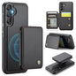 For Samsung Galaxy A35 5G JEEHOOD J05 Business Magnetic Style RFID Leather Phone Case(Black)