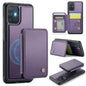 Pour Samsung Galaxy A51 4G Étui de téléphone en cuir JEEHOOD J05 style professionnel magnétique anti-RFID (Violet)