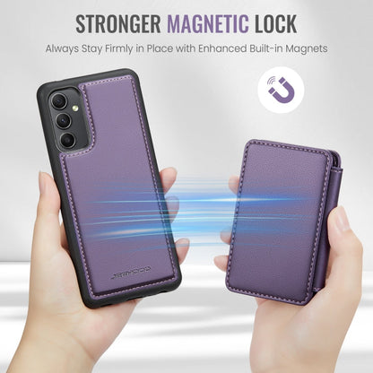 For Samsung Galaxy A54 5G JEEHOOD J05 Business Magnetic Style RFID Leather Phone Case(Purple)