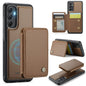 For Samsung Galaxy A54 5G JEEHOOD J05 Business Magnetic Style RFID Leather Phone Case(Brown)