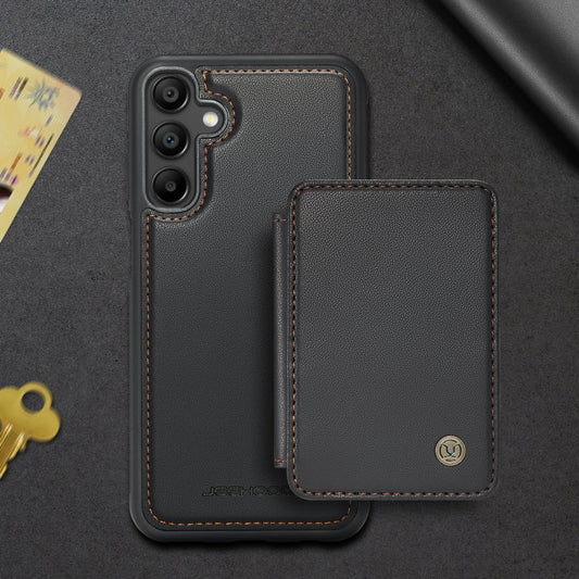 For Samsung Galaxy A16 5G JEEHOOD J05 Business Magnetic Style RFID Leather Phone Case(Black)
