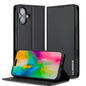 Pour iPhone 16 LC.IMEEKE L1 Series Étui de téléphone en PU givré à texture fine (Noir)