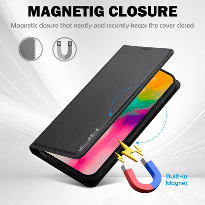 Pour iPhone 16 LC.IMEEKE L1 Series Étui de téléphone en PU givré à texture fine (Noir)
